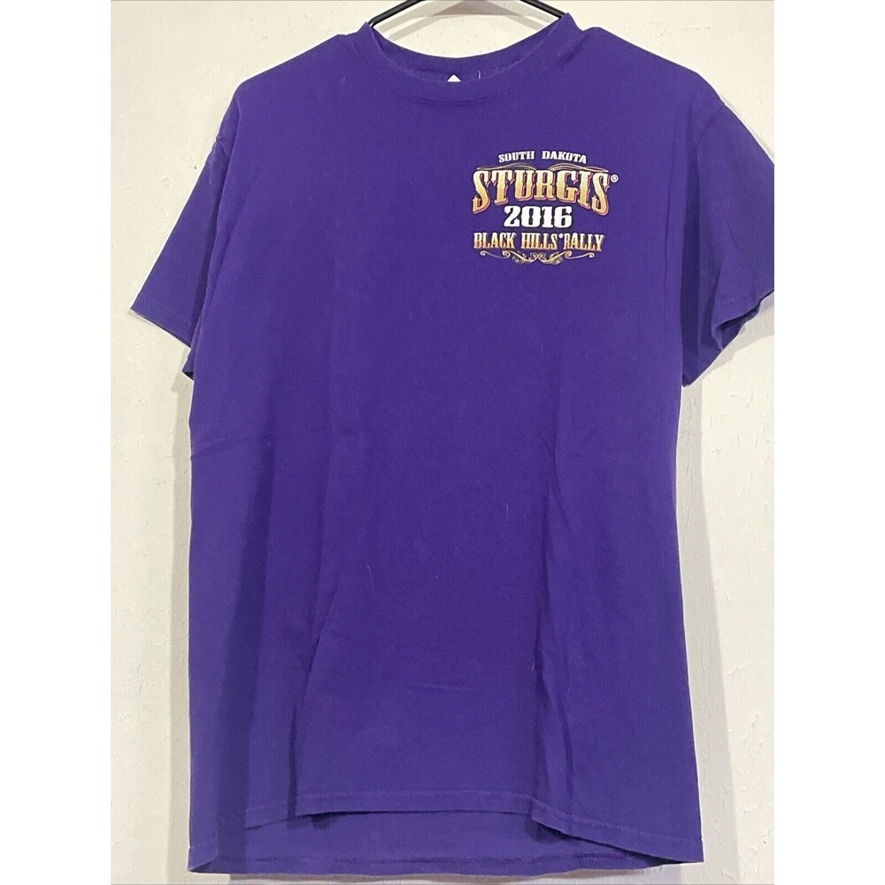 Sturgis T-Shirt Mens M Black Hills Rally 76th South Dakota Chief Indian Head - Picture 2 of 3